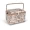 Dritz® Neutral Sewing Large Rectangular Sewing Basket With Zippered Case